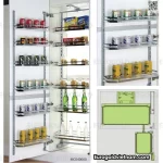 Tủ đồ khô inox 6 tầng cánh inox nan dẹp