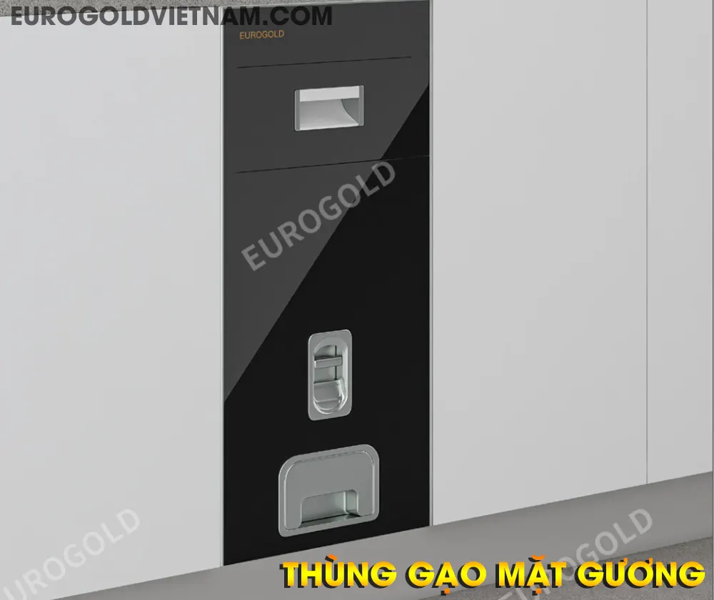 Thùng gạo mặt gương