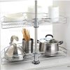 Mâm xoay inox nan tròn 180 độ